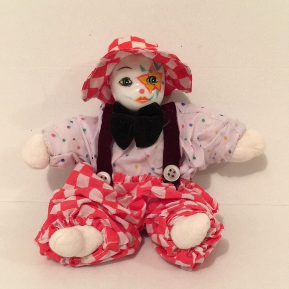 Vintage Porcelain Jester Clown Set. NEW - Picture 4 of 11